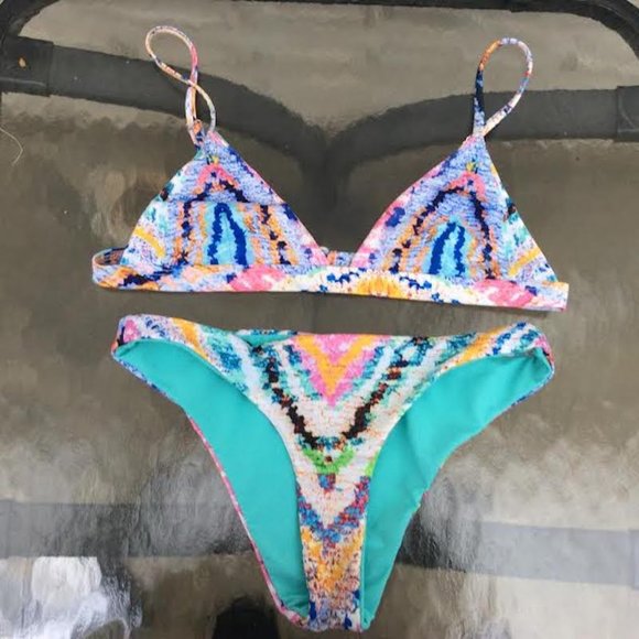 Mara Hoffman Other - Mara Hoffman Rainbow Bikini, Top M/Bottom S